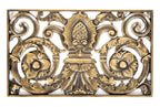 exceptional faithfully reproduced ornamental cast bronze union station interior elevator door grille