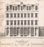 rare oversized 1878 bicknell's street, store & bank fronts with twenty-two profusely illustrated plates