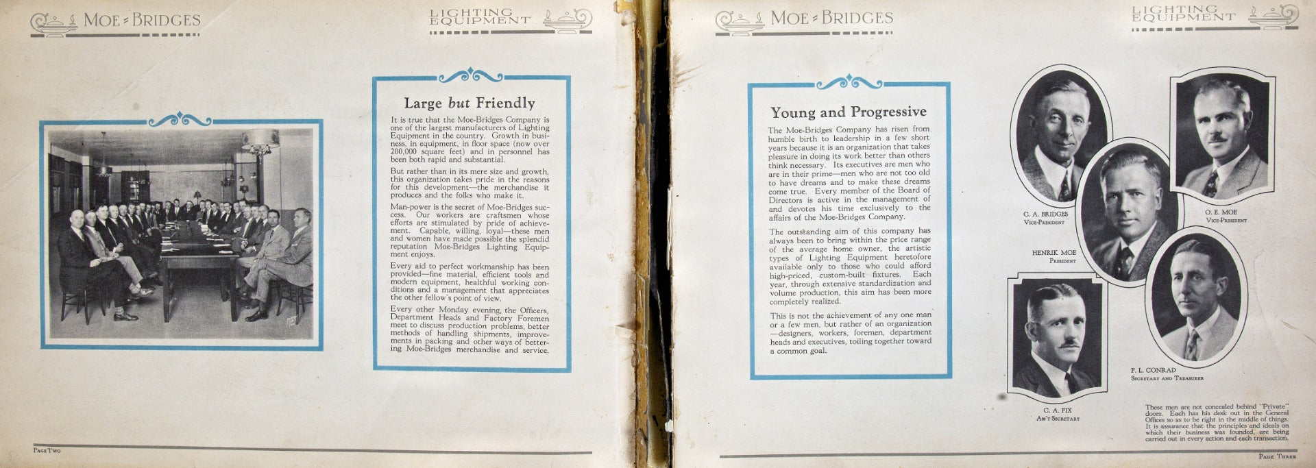 rare early 20th century antique american moe-bridges "no. 27" lighting product catalog with richly colored illustrations