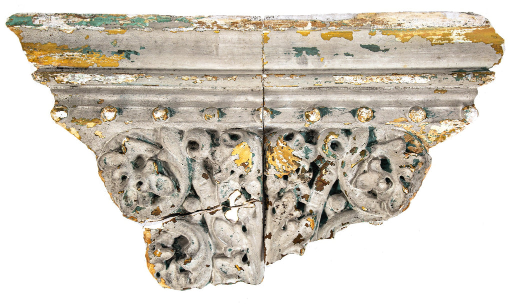 salvaged cast plaster interior church of the covenant (burnham and root) column capital salvaged by david norris