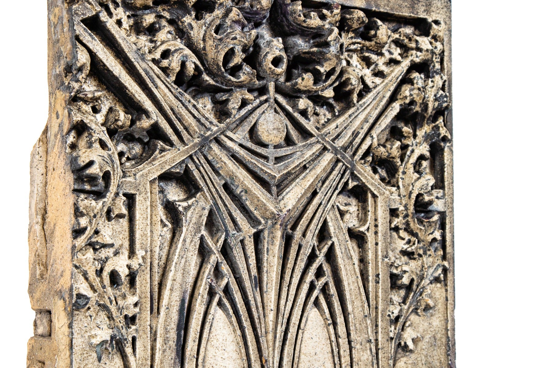 original 1899 historically important white glazed western methodist book concern building ornamental terra cotta sullivanesque spandrel panel