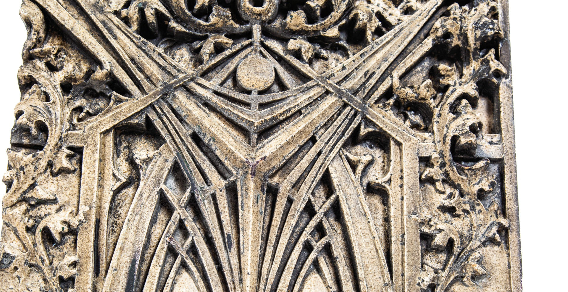 original 1899 historically important white glazed western methodist book concern building ornamental terra cotta sullivanesque spandrel panel