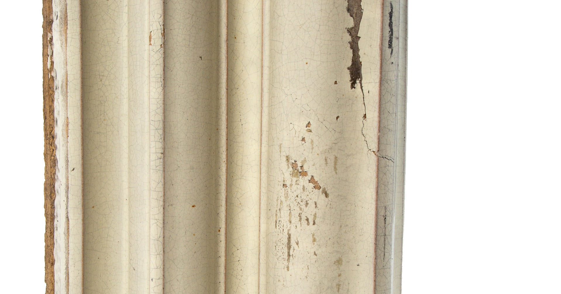 historically important 19th century original exterior reliance building white glazed terra cotta exterior column panel