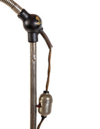 rare fully adjustable telescoping "burdick" salvaged chicago medical light therapy floor lamp