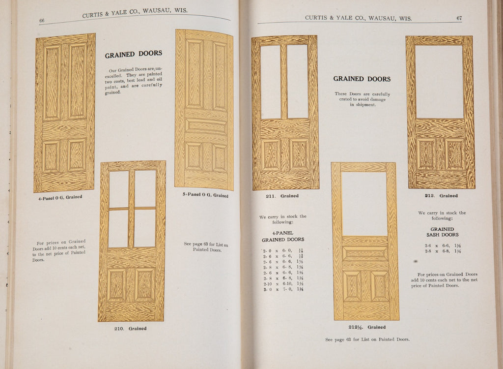 rare early 20th century hardbound curtis and yale profusely illustrated residential and commercial millwork catalog