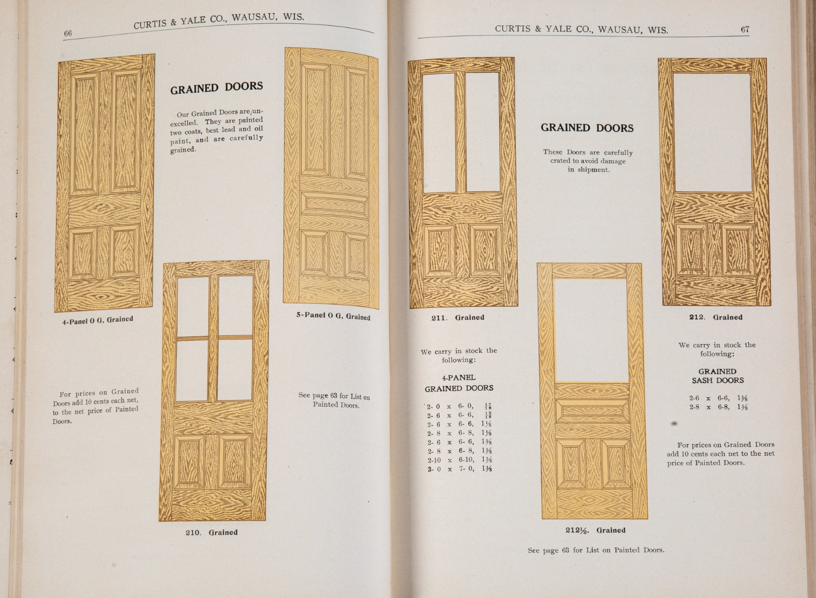 rare early 20th century hardbound curtis and yale profusely illustrated residential and commercial millwork catalog