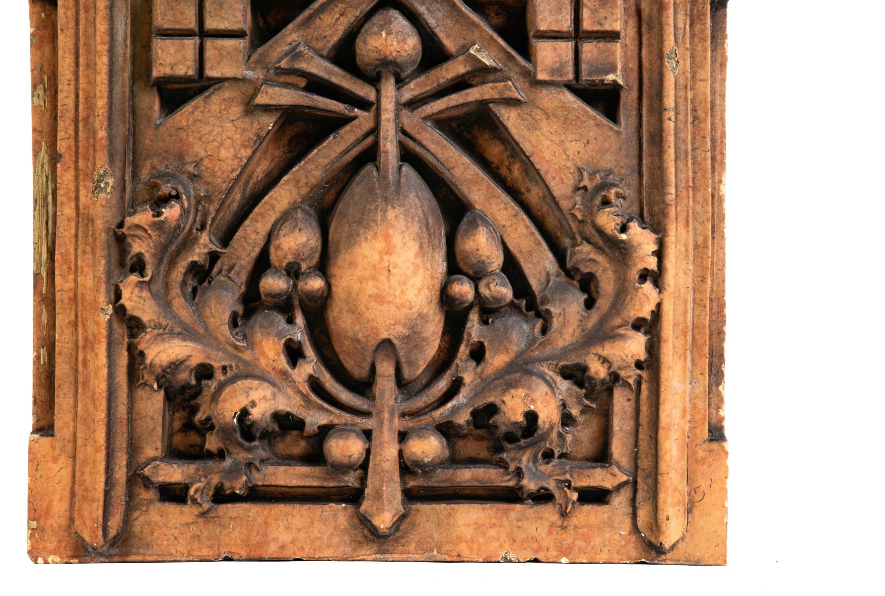 museum-quality 1936 george grant elmslie-designed thomas a. edison school glazed terra cotta