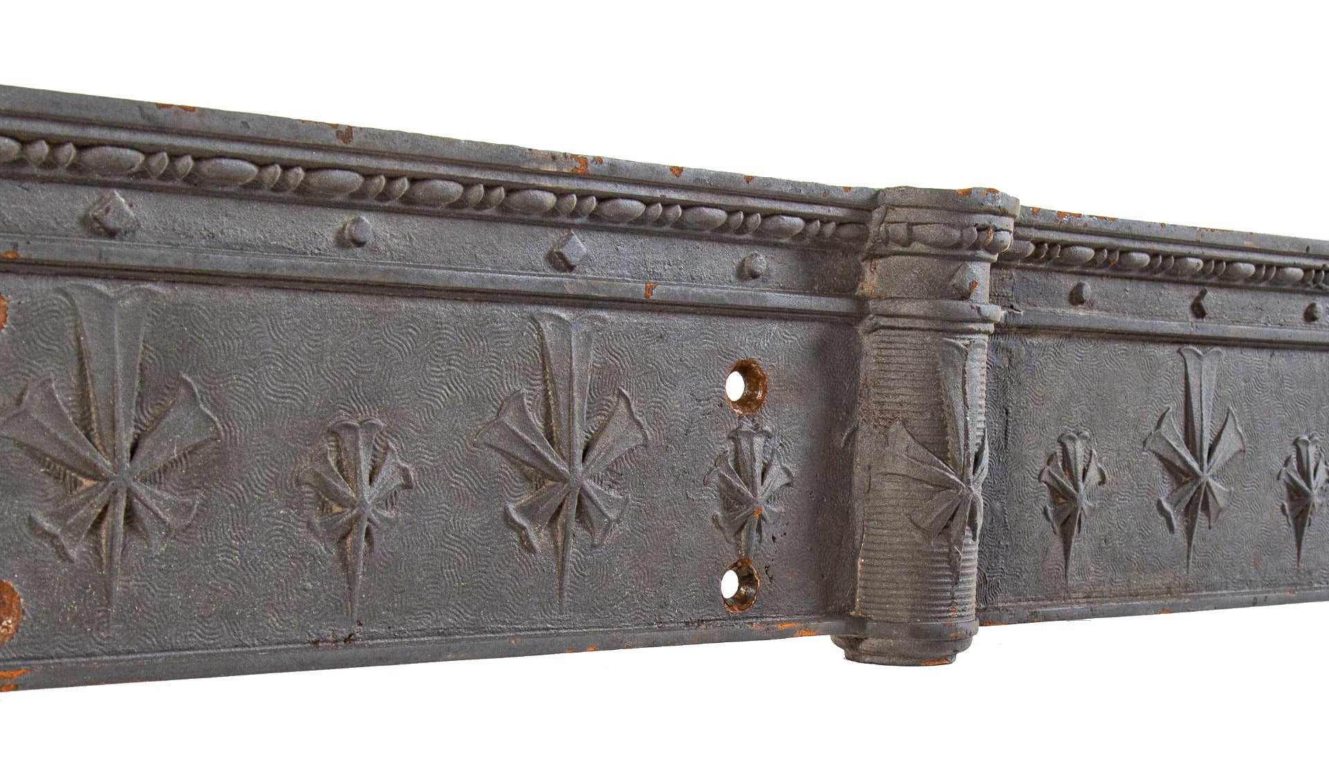 charles b. atwood-designed ornamental cast iron reliance building interior elevator header executed by the winslow brothers