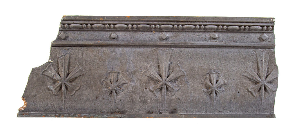 historically important 1890s original charles b. atwood-designed interior cast iron reliance building elevator header fragment