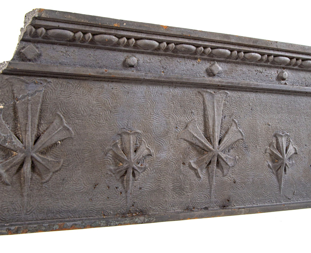 historically important 1890s original charles b. atwood-designed interior cast iron reliance building elevator header fragment