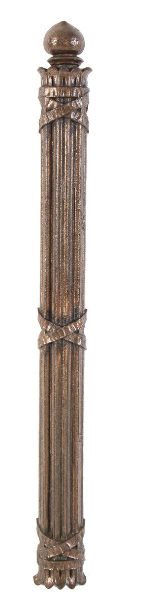 henry ives cobb-designed ornamental cast iron federal building copper-plated elevator door column fragment