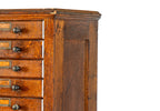 rare early 20th century original and intact woodruff quartered oak wood oversized filing/document cabinet