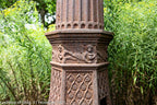 1894-95 original charles b. atwood-designed ornamental cast iron access panel from a chicago world's fair or columbian exposition