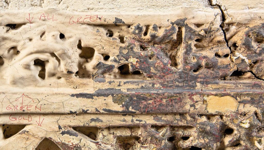 historically important schiller or garrick theater cast plaster auditorium panel fomerly owned by arthur siegel