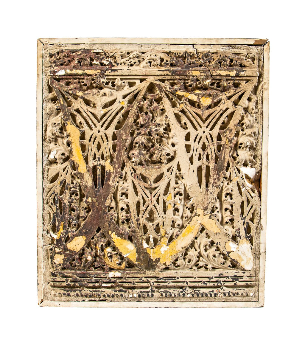 historically important schiller or garrick theater cast plaster auditorium panel fomerly owned by arthur siegel