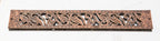 19th century original antique american victorian-era copper-plated cast iron dawson brothers gas insert grille