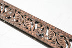 19th century original antique american victorian-era copper-plated cast iron dawson brothers gas insert grille