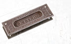 original and fully functional refinished cast iron "windsor" pattern residential "letters" mailslot by reading hardware company
