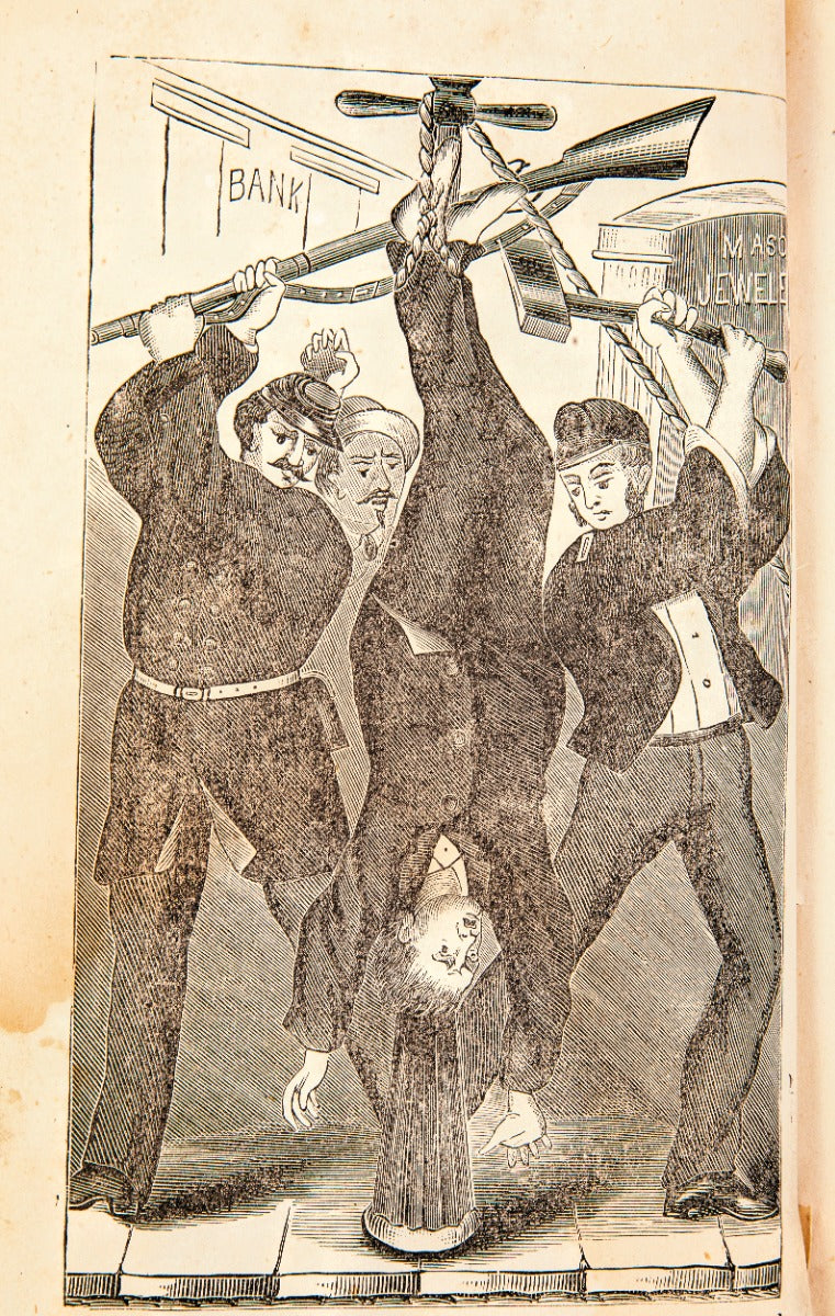 rare all original and intact 1871 "great fire of chicago" profusely illustrated softbound book published by barclay & company
