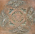 louis h. sullivan-designed copper-plated ornamental cast iron chicago stock exchange building elevator pilaster panel fragment