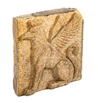 original walter t. bailey-designed knights of pythias building mottled terra cotta panel of winged griffin