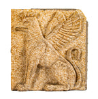 original walter t. bailey-designed knights of pythias building mottled terra cotta panel of winged griffin