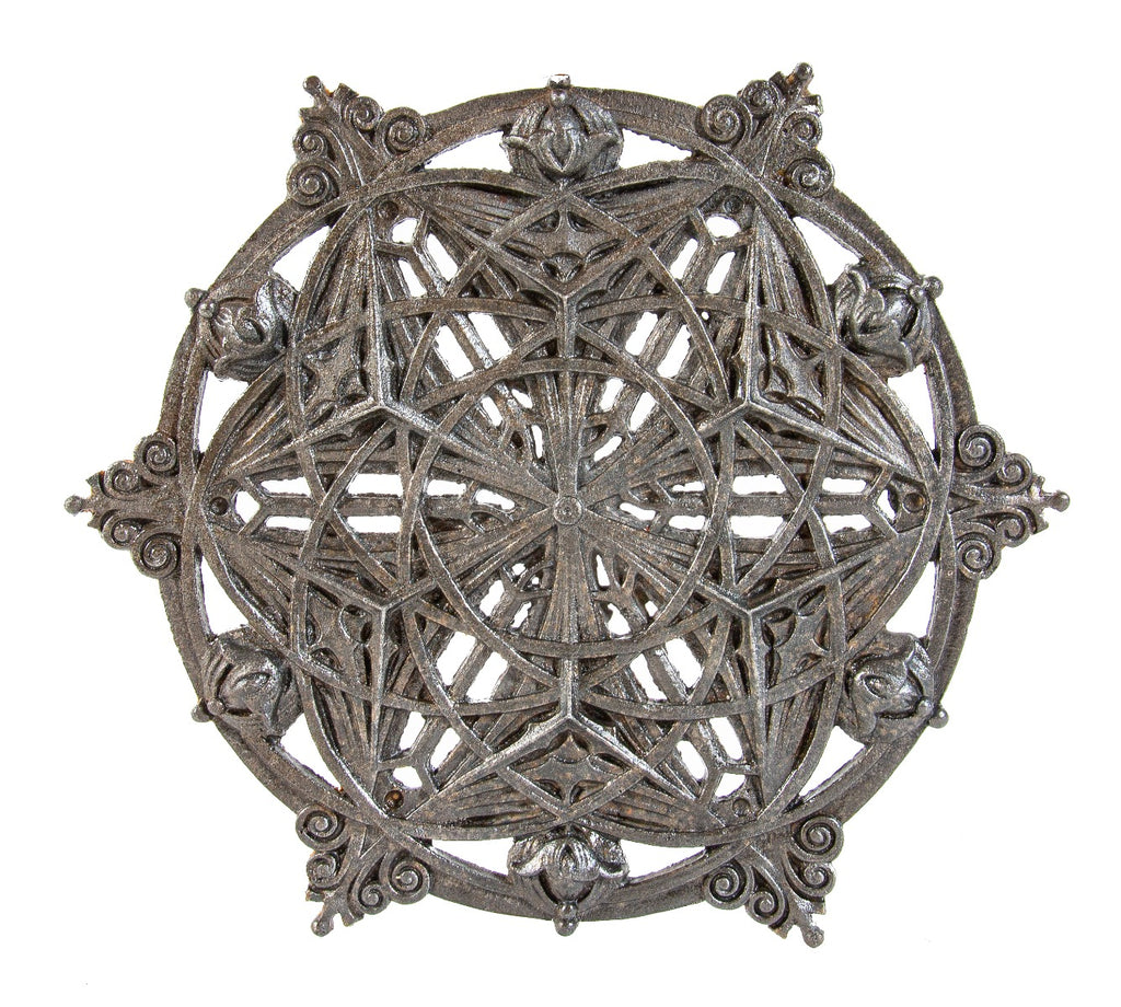 louis h. sullivan-designed guaranty building interior lobby elevator medallion recast from 1983 restoration