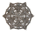 louis h. sullivan-designed guaranty building interior lobby elevator medallion recast from 1983 restoration