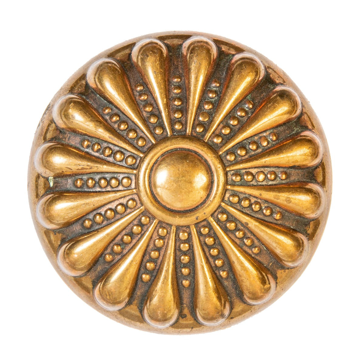 single original late 19th century "normandie" or "dedham" pattern antique american victorian-era doorknob