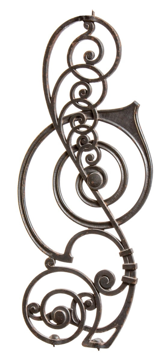 original museum-quality ornamental cast iron interior kansas city board of trade building staircase baluster