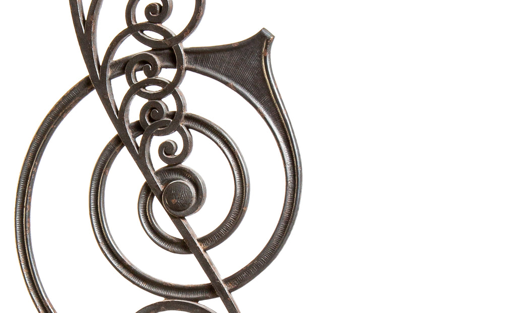 original museum-quality ornamental cast iron interior kansas city board of trade building staircase baluster