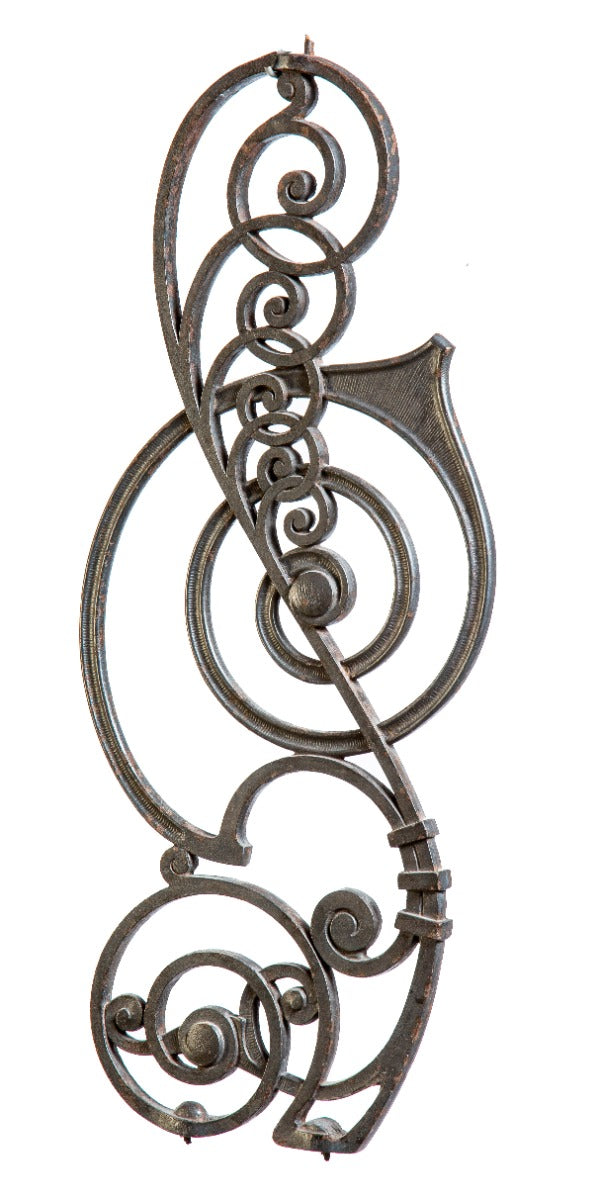 original museum-quality ornamental cast iron interior kansas city board of trade building staircase baluster