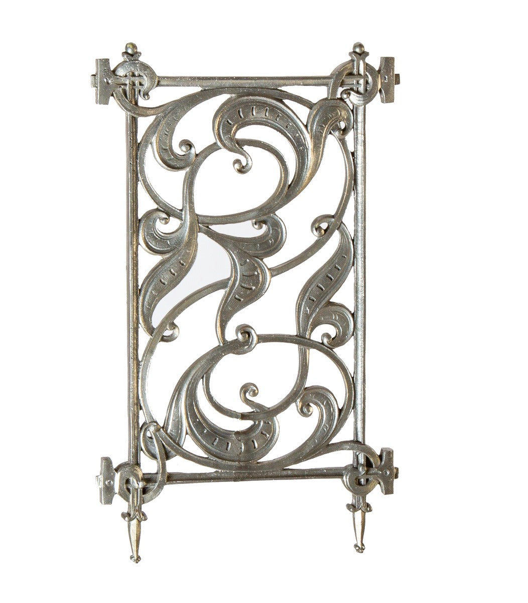 single diminutive brushed cast aluminum model replica fabricated for the historically important monadnock building staircase restoration