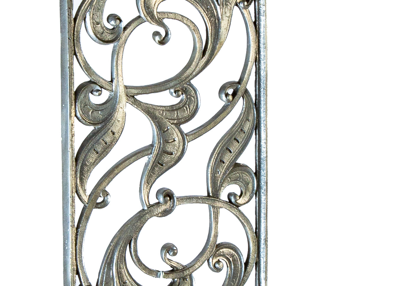 single diminutive brushed cast aluminum model replica fabricated for the historically important monadnock building staircase restoration