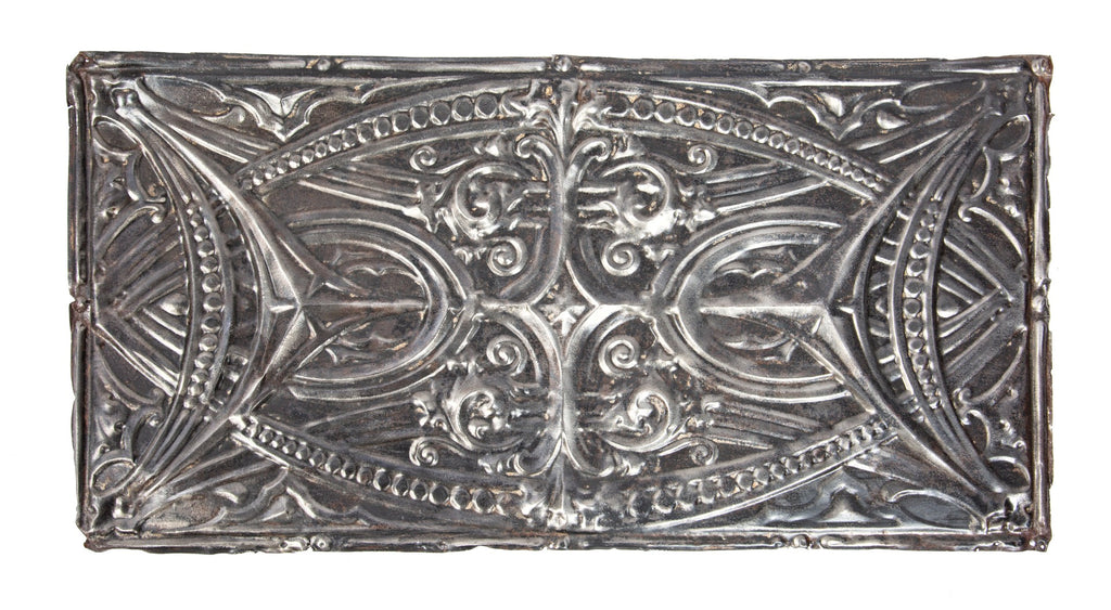 original early 20th century "sullivanesque" stamped tin ceiling panel executed by friedley-voshardt