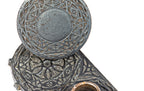 original 1893 louis sullivan-designed yale & towne chicago stock exchange cast iron doorknob and matching backplate