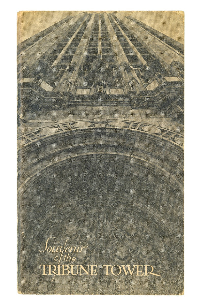 original 1930s hard to find chicago tribune tower observatory ticket stub and profusely illustrated souvenir booklet