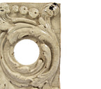 historically important 1917 white glazed terra cotta broadway strand theater terra cotta panel with opening for lightbulb