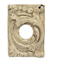 historically important 1917 white glazed terra cotta broadway strand theater terra cotta panel with opening for lightbulb