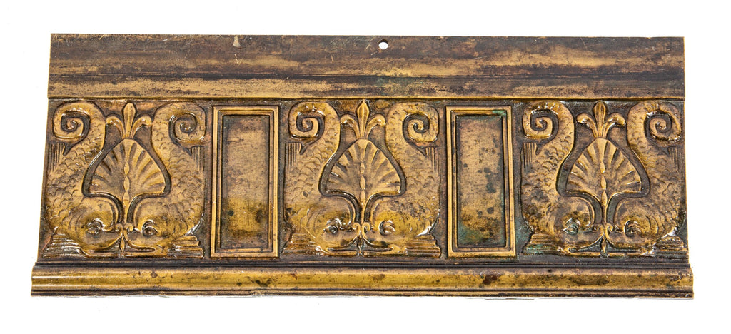 distinctive late 19th century ornamental cast bronze interior fisher building elevator frieze panel