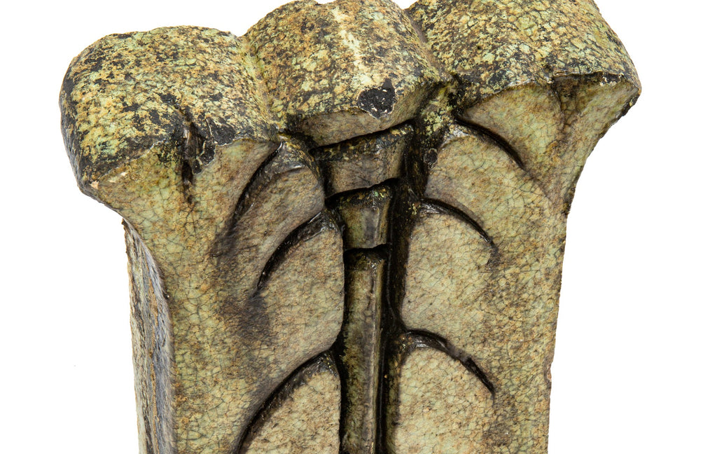 exceptional 1920s american art deco green glazed richman brothers department store terra cotta acanthus leaf