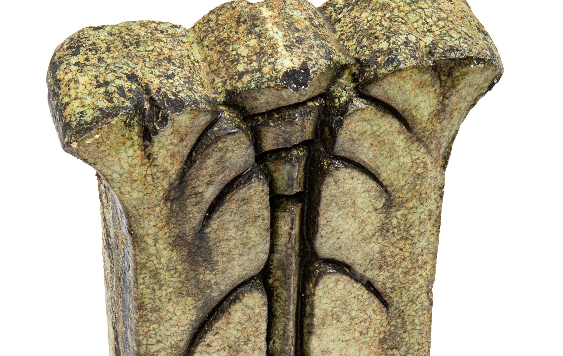 exceptional 1920s american art deco green glazed richman brothers department store terra cotta acanthus leaf