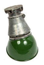 single depression-era salvaged chicago wrigley chewing gum factory "explosion proof" green porcelain enameled pendant light