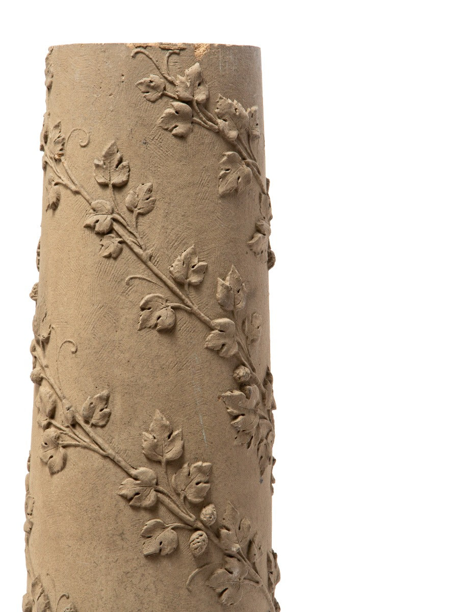 original 1893 chicago world's fair pabst pavilion buff-colored terra cotta column accentuated with hop leaves