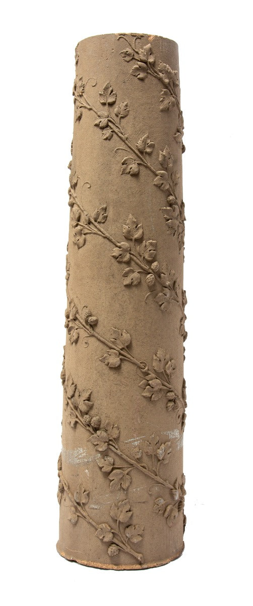 original 1893 chicago world's fair pabst pavilion buff-colored terra cotta column accentuated with hop leaves