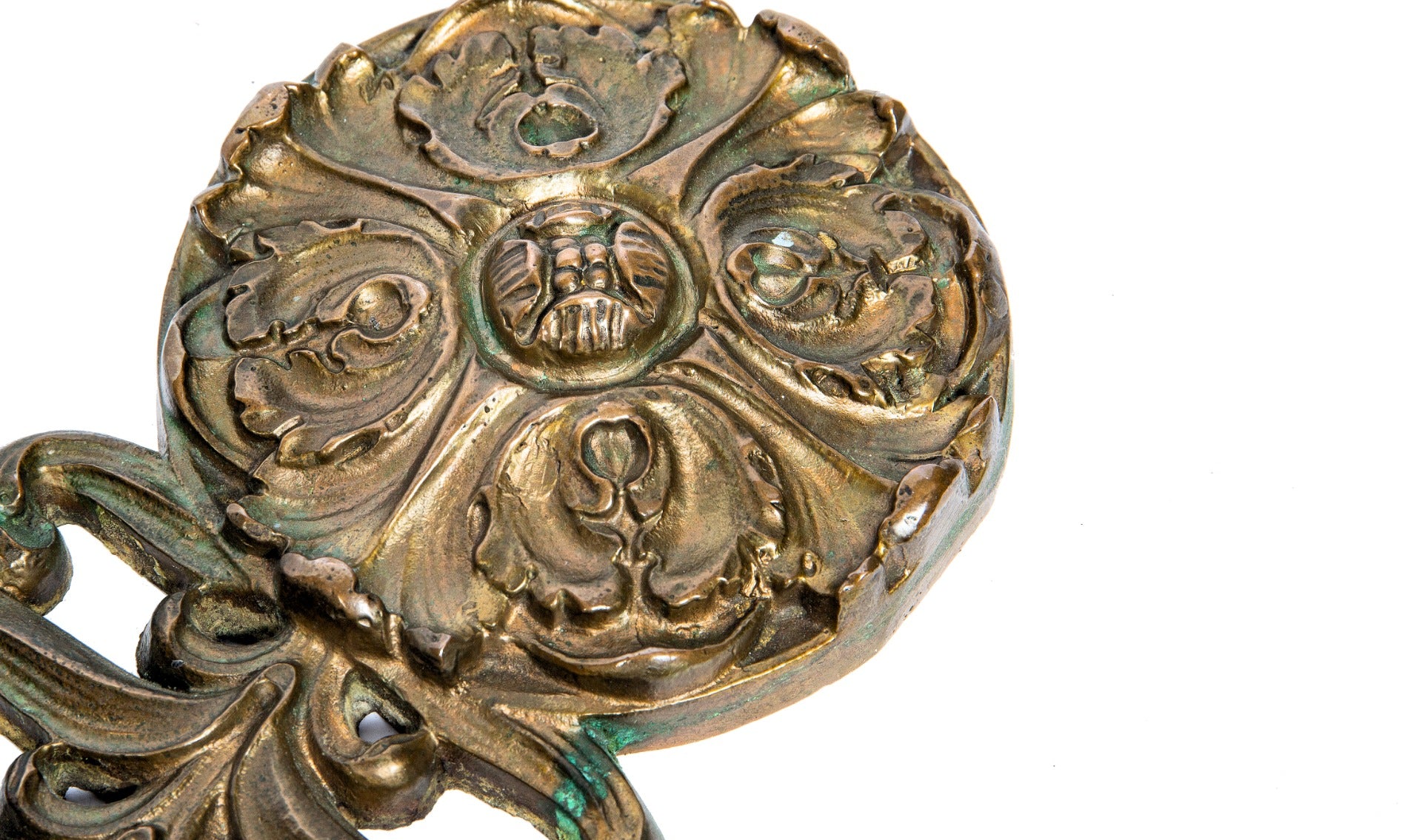 early 20th century original ornamental cast bronze holabird and roche-designed chicago city hall building elevator surround