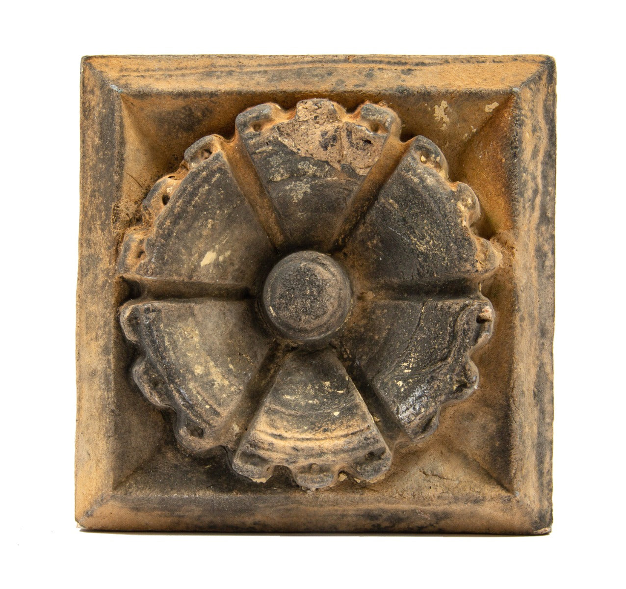 seldom found early example of northwestern terra cotta works buff-colored terra cotta exterior rosette