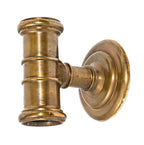 original custom-designed 1930 civil courts building interior lobby cast bronze elevator light or lantern with nicely aged patina