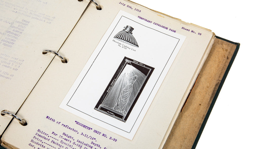 early 20th century original national x-ray reflector company light fixture and shade product catalog