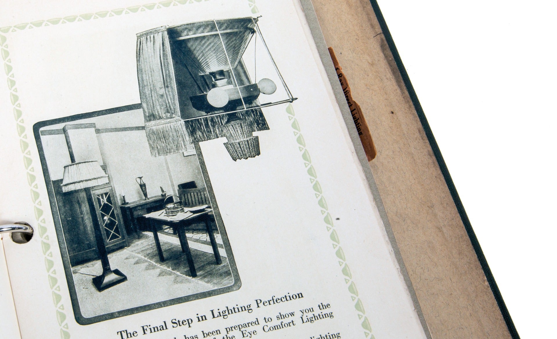 early 20th century original national x-ray reflector company light fixture and shade product catalog